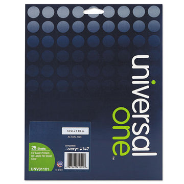 Universal® Deluxe Clear Labels, Inkjet-laser Printers, 0.5 X 1.75, Clear, 80-sheet, 25 Sheets-box freeshipping - TVN Wholesale